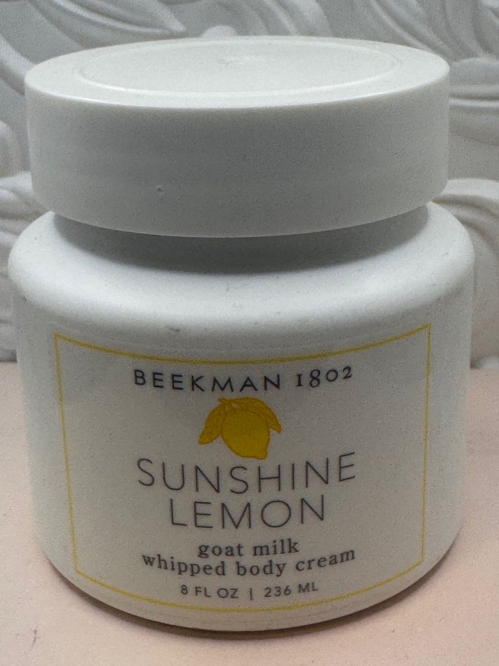 Beekman 1802 sunshine lemon goat milk whipped body cream 8oz